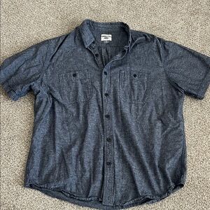 Men's Blue Button-Up Shirt